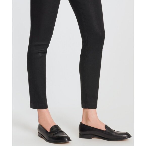 J Brand | Dellah High Rise Black Denim Legging In Fearful - Picture 3 of 15